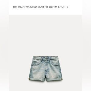 High waisted, mom fit denim shorts